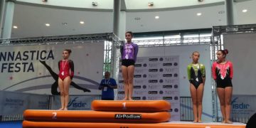 Daria Vitaloni sul gradino più alto del podio