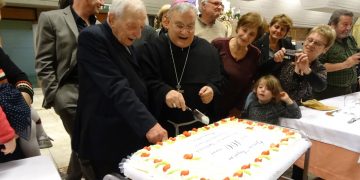 Mons. Giuseppe Marinozzi con il vescovo, Mons. Giuseppe Piemontese