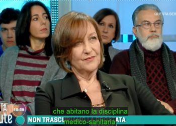 La prof. Elisabetta Costantini  a "Tutta salute", Rai3