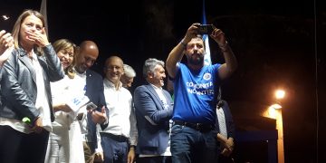 MATTEO SALVINI SUL PALCO DI SAN GEMINI