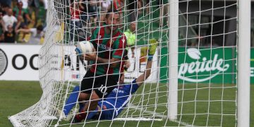 Daniele Vantaggiato raccoglie il pallone dalla rete della porta della Reggina dopo il gol di Salzano. Foto Alberto Mirimao da pagina fb Ternana Calcio