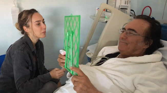 Al Bano in ospedale con la figlia Cristel Carrisi