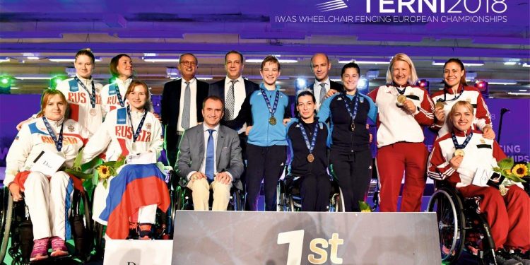 la locandina degli europei paralimpici svoltisi a Terni nel 2018