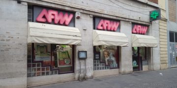 La farmacia comunale in Corso Tacito, a Terni.