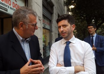 il ministro Roberto Speranza con l'ex assessore Sandro Piermatti