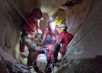 L'intervento del SASU alle Grotte di Frasassi