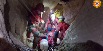 L'intervento del SASU alle Grotte di Frasassi