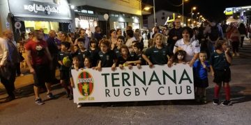 Foto di gruppo per i giovani rugbisti della " Ternana Rugby Club