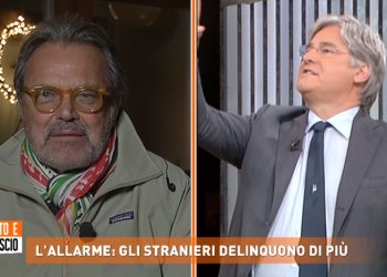 Oliviero Toscani e Paolo Del Debbio