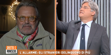 Oliviero Toscani e Paolo Del Debbio