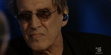 Adriano Celentano. foto da twitter di Lorenzo Rossi.