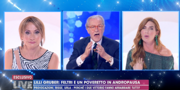 Vittorio Feltri tra Vladimir Luxuria e Veronica Maya