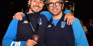 Alessio Foconi con il suo maestro, Filippo Romagnoli