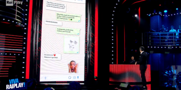 Lo screenshot della chat Mina-Fiorello