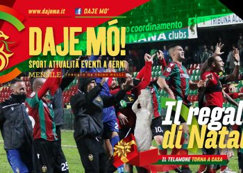 La copertina del numero di dicembre di " Daje Mó "