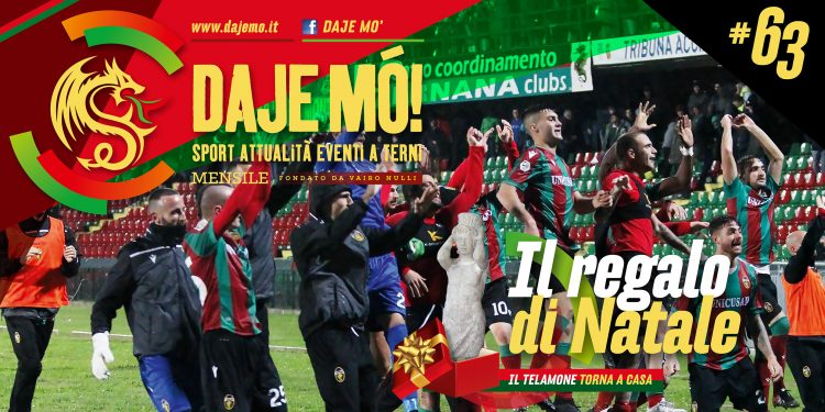 La copertina del numero di dicembre di " Daje Mó "