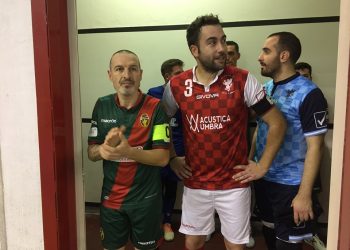 I due capitani del match Grifoni- Futsal Ternana