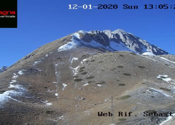Monte Terminillo senza neve nelle immagini della webcam del CAI
