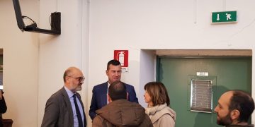 La governatrice Donatella Tesei con l'AD di AST Massimiliano Burelli