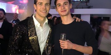 Samuele Gamba con Roberto Bolle