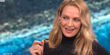 Uma Thurman a Che Tempo Che Fa