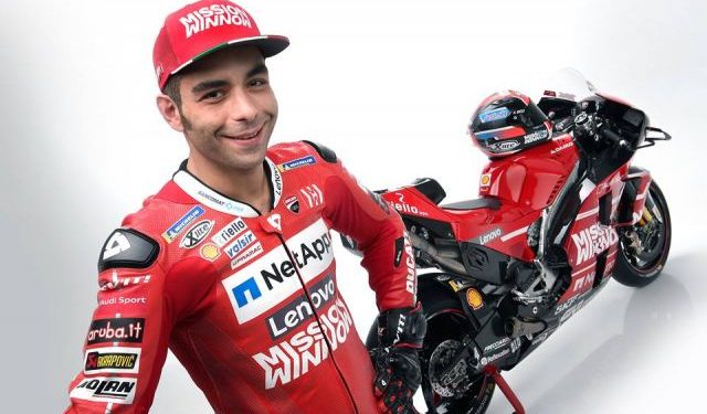 Petrucci e la sua Ducati Desmosedici GP 2020
