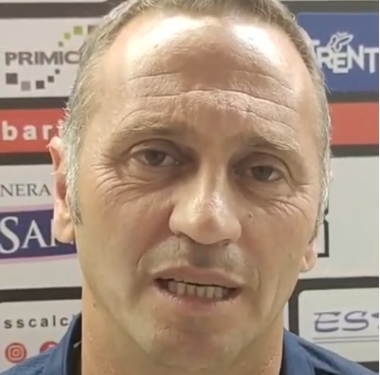 Fabio Gallo dopo la partita di Bari
