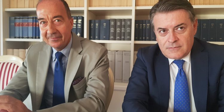 Raffaello Federighi con l'avvocato Massimo Proietti