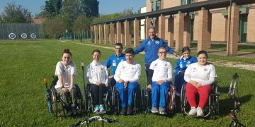 Alcuni ragazzi della nazionale giovanile paralimpica.