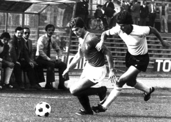 Nella foto, Pietro Biagini, autore del gol del successo della stagione 76/77