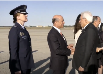 L'ambasciatore USA Einseberg con il Presidente Mattarella