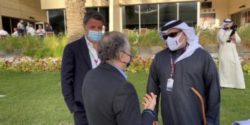 MATTEO RENZI IN BAHRAIN CON JAEN TODT E IL PRINCIPE  BEN HAMAD AL KHALIFA