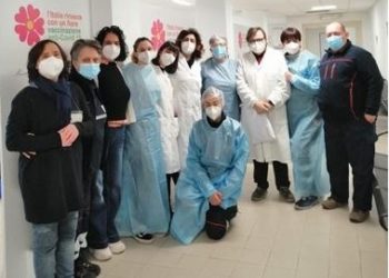 l'equipe del Punto Vaccinale di Orvieto