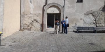 I locali scelti per il bancomat durante il sopralluogo