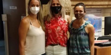 L’assessore Elena Proietti con Cristina Chiuso e Lorena Zaffalon