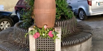 Il contenitore dell'acqua odorosa a Narni