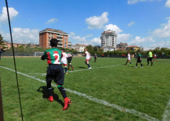 Lo stadio san paolo durante una partita delle giovanili della Ternana