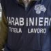 Carabinieri tutela lavoro