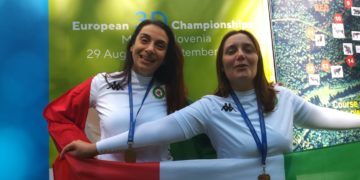 SABRINA VANNINI CON MICHELA DONATI CHE HA VINTO L'ORO AI MONDIALI DI MARIBOR