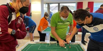 Francesco Mattiangeli in gara