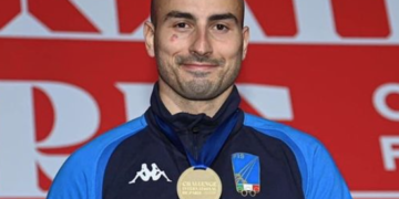 Alessio Foconi, foto da profilo Facebook, medaglia di bronzo a Parigi