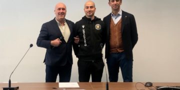 ALESSIO FOCONI AL CENTRO FRA STEFANO BANDECCHI E PAOLO TAGLIAVENTO