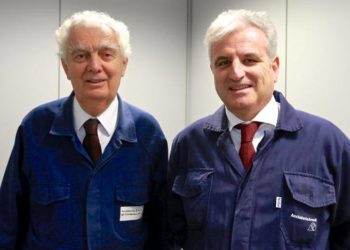 Giovanni Arvedi con il nuovo amministratore delegato  di AST  Mario Caldonazzo