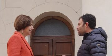 LA SENATRICE MARGHERITA CORRADO CON IL CONSIGLIERE COMUNALE EMANUELE FIORINI