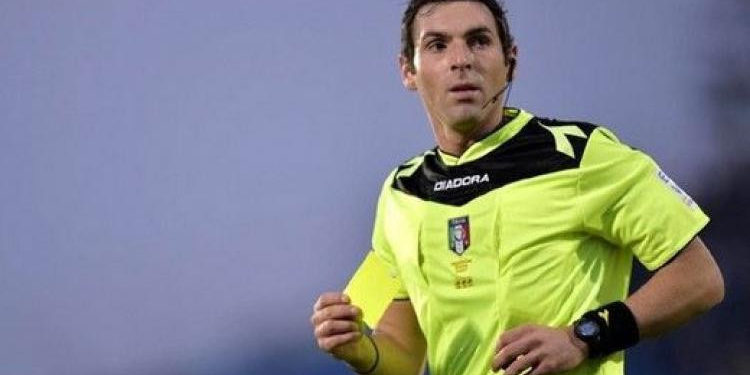 Juan Luca Sacchi, l'arbitro di LR Vicenza-Ternana in una foto da picchio news