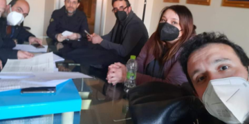 I consiglieri di opposizione, Gentiletti, Pococacio, Simonetti, Fiorelli e Filipponi