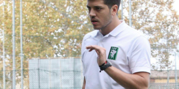 Francesco Latini, l'allenatore della Nuova Accademia aggredito a Misano Adriatico ( foto dal profilo Facebook )