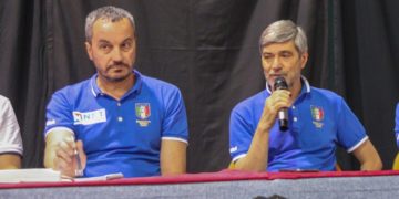 IL DESIGNATORE DELLA C, CIAMPI, CON IL PRESIDENTE DEGLI ARBITRI, TRENTALANGE