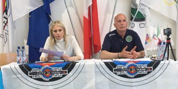 Nella foto di ivano mari Elena Proietti ( a sx ) e Stefano Tombesi