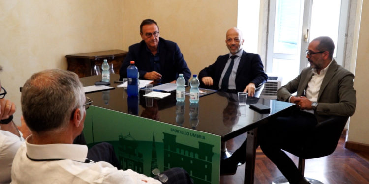 Mario Baccini, Fabrizio De Santis e Leonardo Latini